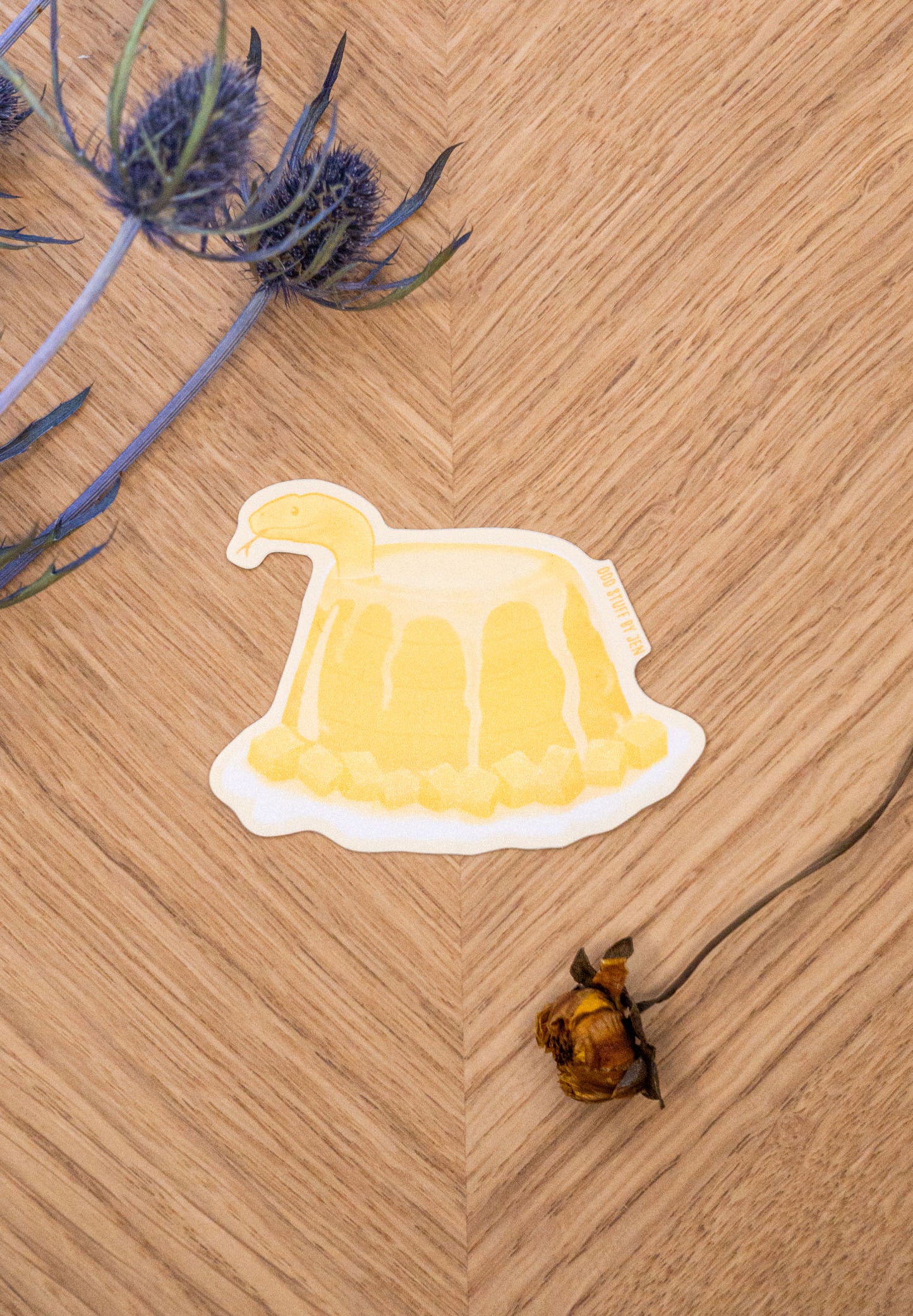 Mango Pudding Snake Sticker
