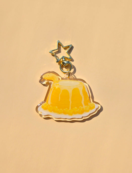 Snake Mango Pudding Keychain