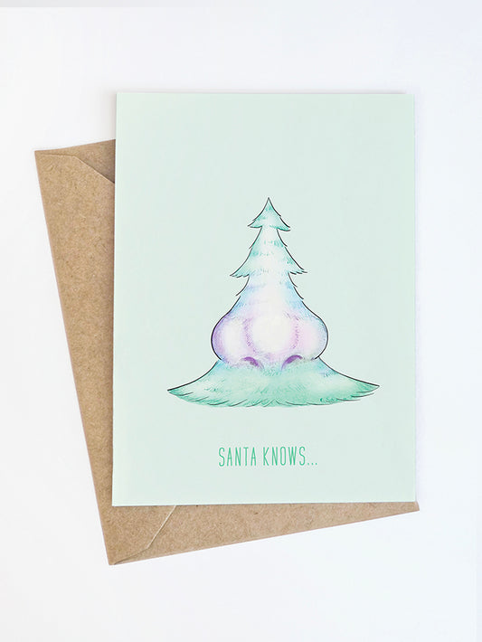 Santa Knows Card