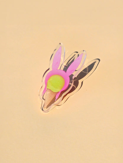 Louise Ice Cream Pin