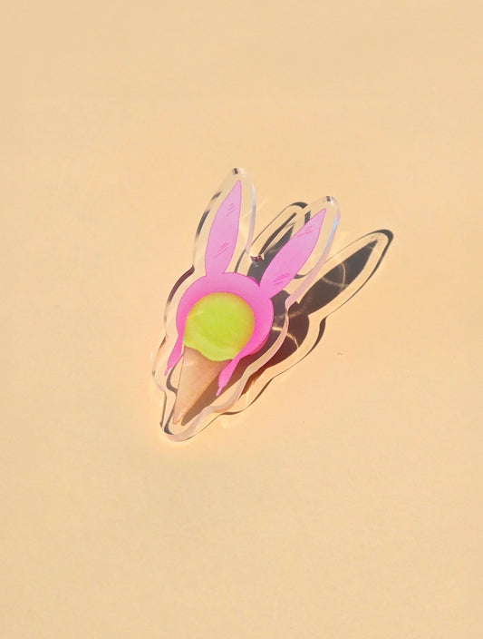 Louise Ice Cream Pin