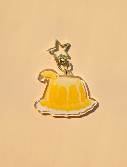Snake Mango Pudding Keychain