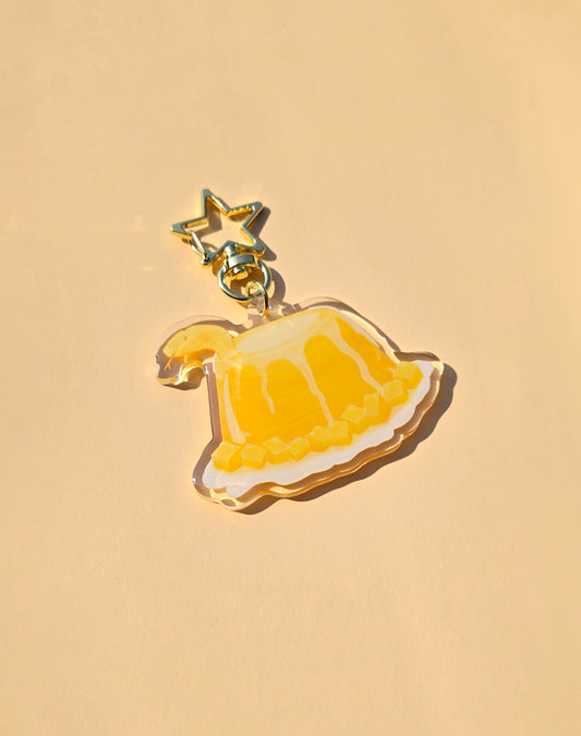 Snake Mango Pudding Keychain