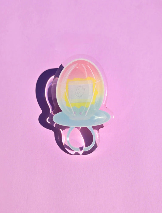 Tamagotchi Ring Pop (Rainbow) Pin
